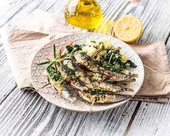 Photo de Sardines aux épinards et aux herbes